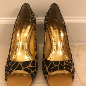 BCBGirls cheetah print heels